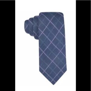 Tasso Elba NWT Blues Purple Grid Tie